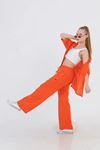 9-15 Yaş Miami Fashion Kız Çocuk 3'Lü Takım -Turuncu