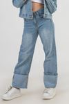 4-14 Yaş Fashioness Jeans Kız Çocuk Pantolon -Mavi