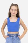 9-14 Yaş Mussness Kız Çocuk Crop -Saks