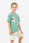 4-9 Yaş Adventure Cotton Erkek Çocuk Takım -Mint