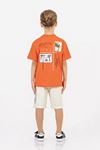 4-9 Yaş Adventure Cotton Erkek Çocuk Takım -Oranj