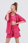 9-15 Yaş Miami Fashion Kız Çocuk 3'Lü Takım -Fuşya