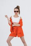 9-15 Yaş Miami Fashion Kız Çocuk 3'Lü Takım -Oranj