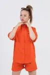9-15 Yaş Miami Fashion Kız Çocuk 3'Lü Takım -Oranj