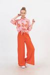 9-15 Yaş Cotton Daisy  Kız Çocuk Takım -Oranj