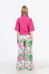 9-15 Yaş Hawaii Colors Kız Çocuk Takım -Fuşya