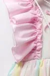  2-5 Yaş Pamuk Şeker Kız Çocuk Çantalı Elbise -Pembe