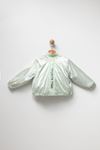 4-8 Yaş All Star Parıltı Kız Çocuk Modern Yağmurluk Ceket -Mint