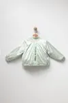 4-8 Yaş All Star Parıltı Kız Çocuk Modern Yağmurluk Ceket -Mint