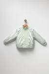 4-8 Yaş All Star Parıltı Kız Çocuk Modern Yağmurluk Ceket -Mint