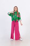 9-15 Yaş Cotton Daisy  Kız Çocuk Takım -Yeşil