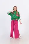 9-15 Yaş Cotton Daisy  Kız Çocuk Takım -Yeşil