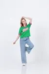 9-15 Yaş Street Fashion Kız Çocuk Takım -Yeşil