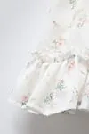 2-5 Yaş Rana Flower Kız Çocuk Elbise -Pastel Yeşil