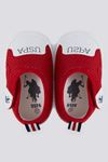 Soft Texture Lisanslı Us Polo Assn Erkek Bebek Ayakkabı -Kırmızı