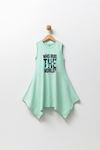 6-9 Yaş Runny  Drees Kız Çocuk Elbise -Mint