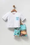 8-14 Yaş Minimal Fashion Kız Çocuk Takım -Ekru