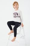 4-15 Yaş Lisanslı Us Polo ASSN Erkek Çocuk Takım -Bej