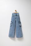9-12 Yaş Design Mussness  Kız Çocuk Pantolon -İndigo
