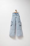 7-12 Yaş Design Mussness  Kız Çocuk Pantolon -Mavi