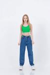 7-15 Yaş Hawaii Mussness  Kız Çocuk Pantolon -İndigo