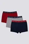 3-14 Yaş Lisanslı US POLO ASSN  Erkek Çocuk 3'Lü Boxer