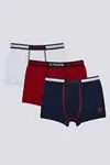 3-14 Yaş Lisanslı US POLO ASSN  Erkek Çocuk 3'Lü Boxer
