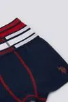 3-14 Yaş Lisanslı US POLO ASSN  Erkek Çocuk 3'Lü Boxer