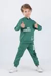 4-8 Yaş Worldwide Erkek Çocuk Eşofman Takım -Yeşil