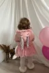 2-5 Yaş Lovely Rabbit 3'Lü Kız Çocuk Takım -Pembe