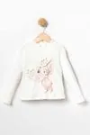 2-5 Yaş Lovely Rabbit 3'Lü Kız Çocuk Takım -Lila