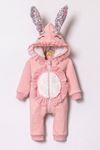 9-24 Ay Lovely Rabbit Kız Bebek Tulum -Pembe