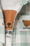 9-24 Ay Cutenes Bear 3'Lü Erkek Bebek Takım -Yeşil