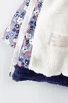 1-5 Yaş Happy Daisy Kız Çocuk Mont -Lacivert