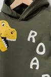  1-5 Yaş Roar Dinasour Erkek Çocuk Eşofman Takım -Haki