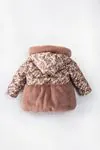 1-5 Yaş Happy Daisy Kız Çocuk Mont -Cappuccino