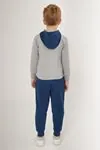 4-15 Yaş Lisanslı Us Polo ASSN Erkek Çocuk Takım -Suit Gri