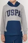 4-15 Yaş Lisanslı Us Polo ASSN Erkek Çocuk Takım -Suit Gri