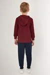 4-15 Yaş Lisanslı Us Polo ASSN Erkek Çocuk Takım -Bordo