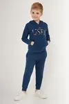 4-15 Yaş Lisanslı Us Polo ASSN Erkek Çocuk Takım -İndigo