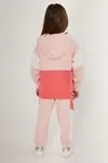 4-15 Yaş Lisanslı Us Polo ASSN Kız Çocuk Eşofman Takım -Pembe
