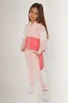 4-15 Yaş Lisanslı Us Polo ASSN Kız Çocuk Eşofman Takım -Pembe