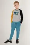 2-15 Yaş NYC Performance Erkek Çocuk Eşofman Takım -Gri