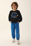 2-15 Yaş California Fashion Erkek Çocuk Eşofman Takım -Siyah