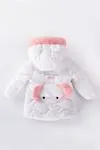 1-5 Yaş Elephant Kız Çocuk Mont -Beyaz