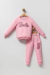 3-10 Yaş New Fashion Kız Çocuk Eşofman Takım -Pembe