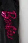 3-10 Yaş Fashion Kız Çocuk Kadife Eşofman Takım -Siyah