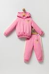 2-5 Yaş Teddy Bear Kız Çocuk Eşofman Takım -Pembe