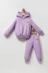 2-5 Yaş Teddy Bear Kız Çocuk Eşofman Takım -Lila