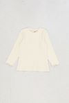 4-9 Yaş Cotton Day Kız Çocuk Sweat -Ekru